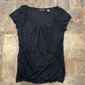 New York & Company | Black Cap Sleeve Blouse | Size XS